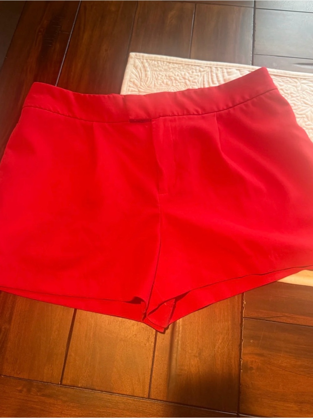A New Day Stretch Shorts in Cherry Red